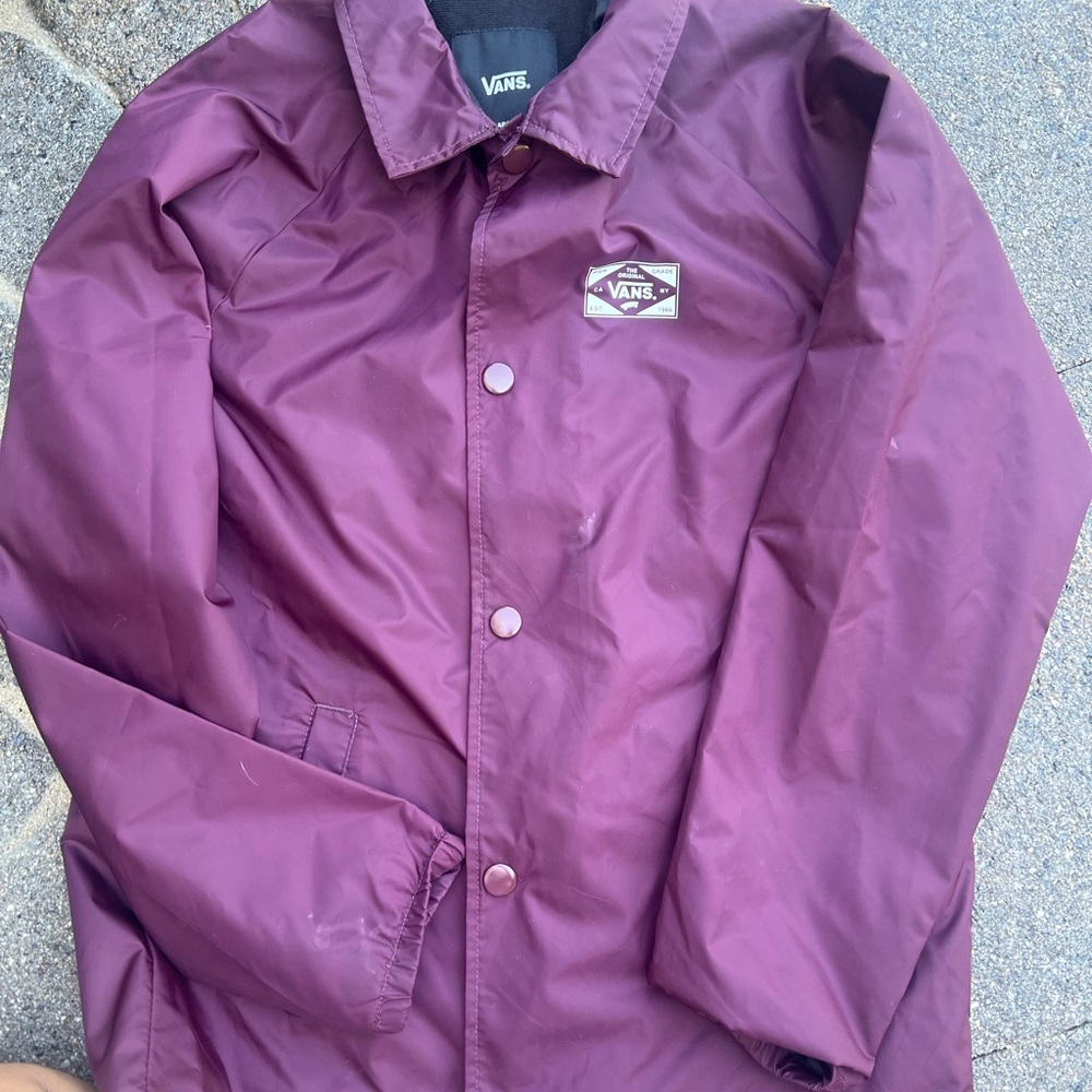 Vans Kids Raincoat in Burgundy